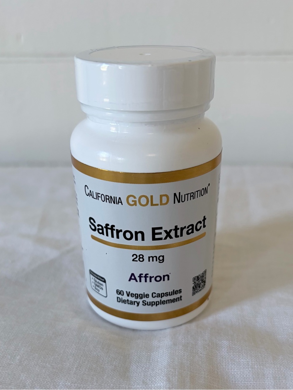 Saffron Extract 28 mg Affron California Gold Nutrition 60 Capsules